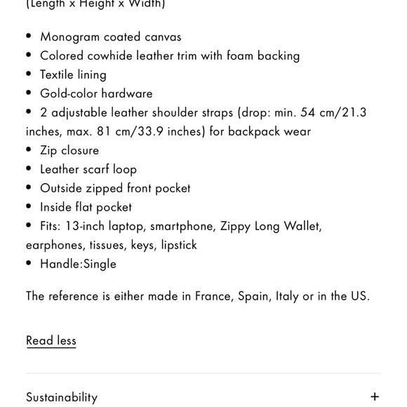 Palm Springs MM LV backpack main image 5